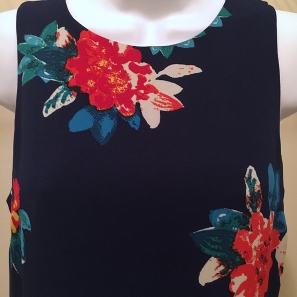 Love...Ady Blue Floral Shift Dress XS - Picture 3 of 6